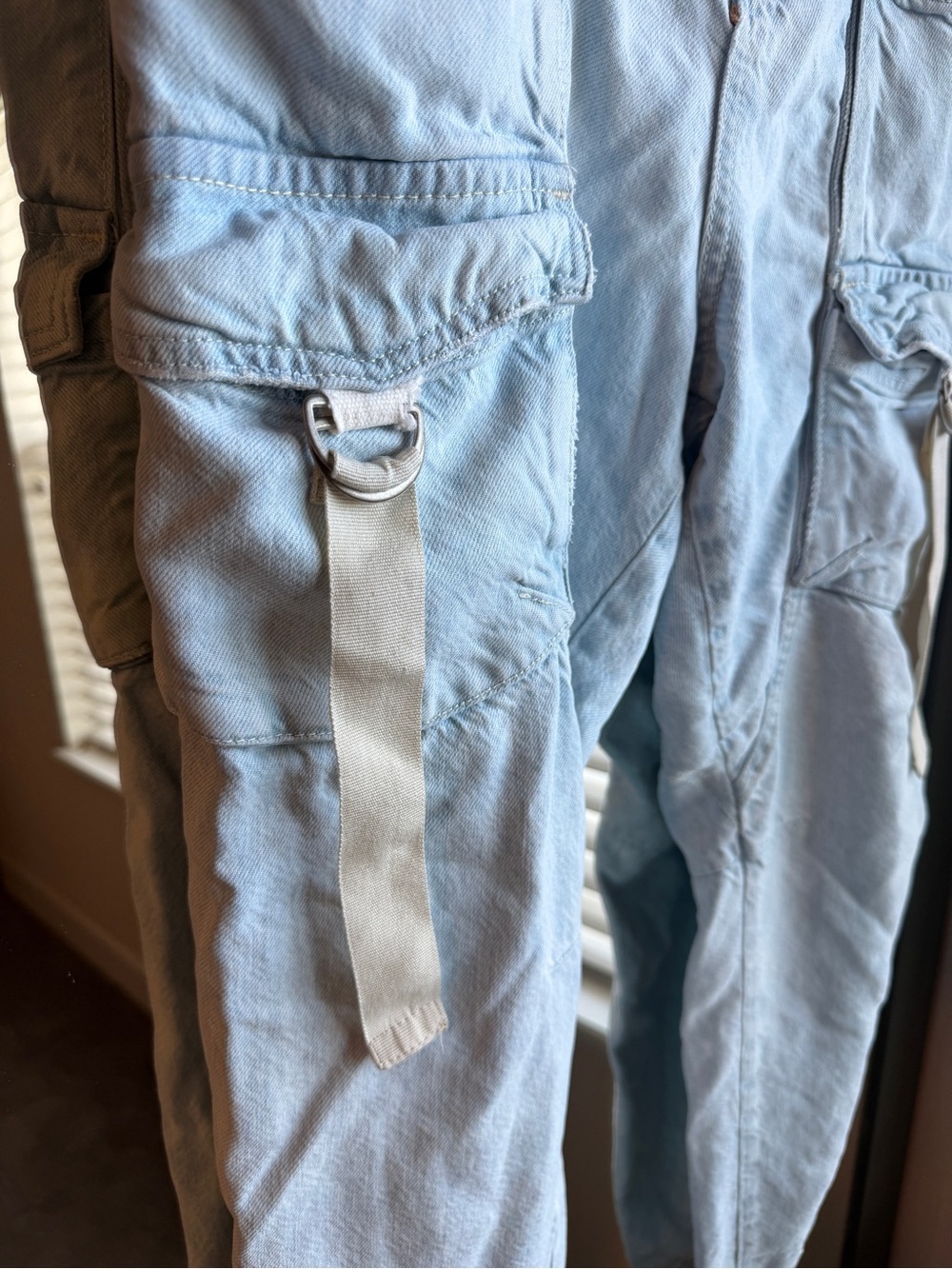 🔥 Free People We The Free Hazel Pull-On Drop-Waist Cargo Jeans - Picture 5 of 8